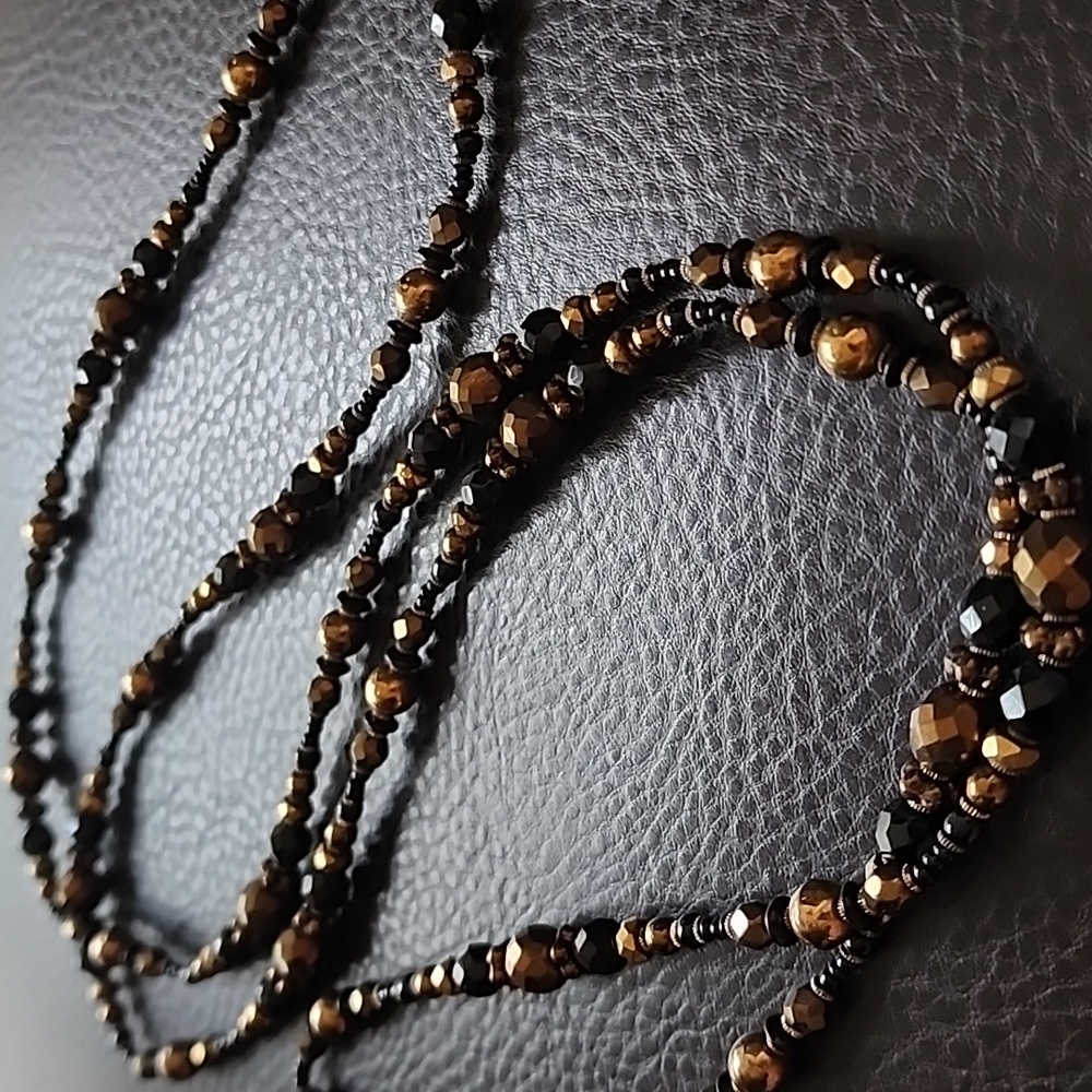 VTG glass necklace - Picture 1 of 8
